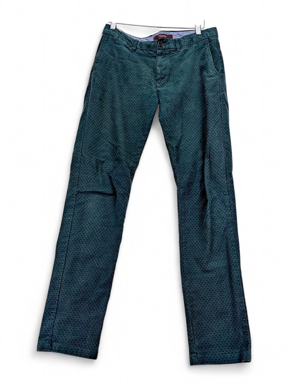 Scotch & Soda True Gentleman Men's Dress Pants 30x32 Green Print
